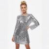 il_fullxfull.7385225709_k5r4.jpg Handmade Silver Sequin Mini Dress – Long Sleeve Party Clubwear